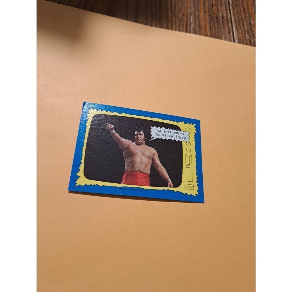 Vintage 1987 WWF Honky Tonk Man Wrestling Trading Card 73 Superstars Speak Topps
